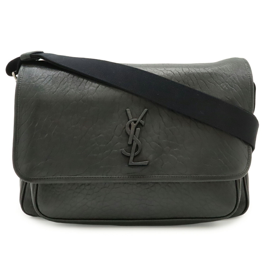 SAINT LAURENT PARIS YSL Yves Saint Laurent Niki Shoulder Bag Handbag Grain Le...